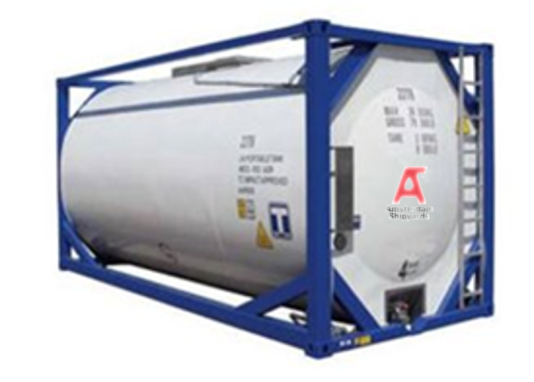 Hydrogen tank container